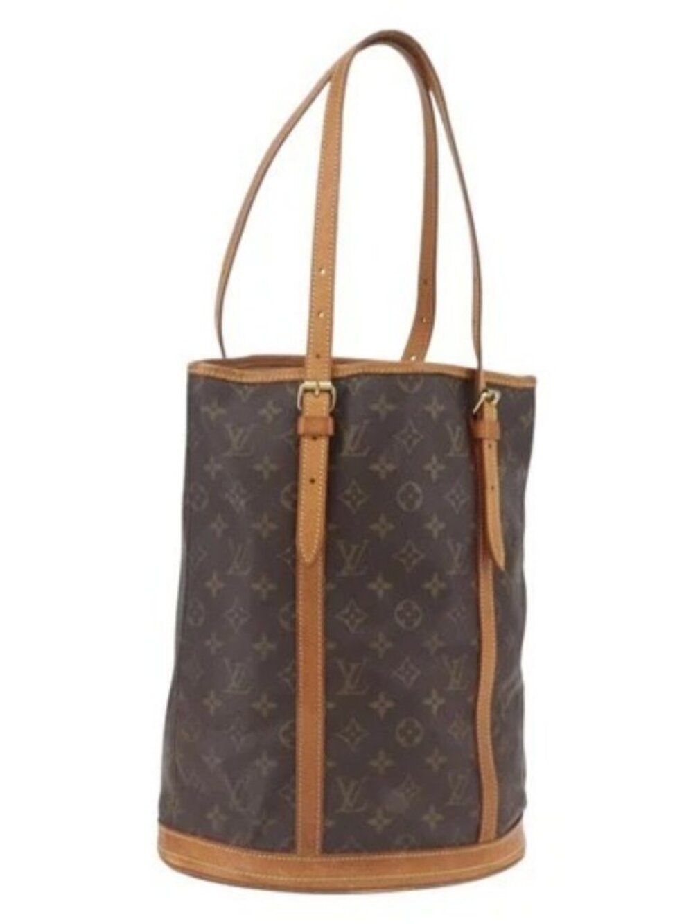 LOUIS VUITTON Monogram Bucket GM Shoulder Bag M42236 LV Auth 166180
